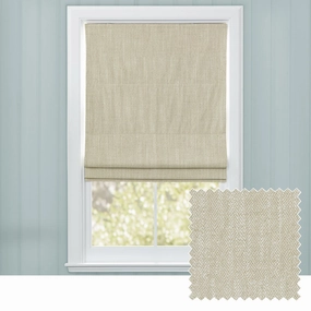 Jedburgh Textured Woven Made to Measure Roman Blinds Creambedding sets ,throw blankets 