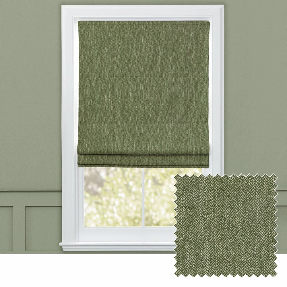 Jedburgh Textured Woven Made to Measure Roman Blinds Sagebedding sets ,throw blankets 