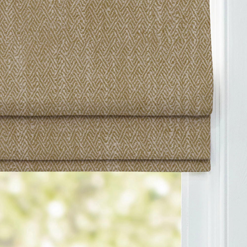 Jedburgh Textured Woven Made to Measure Roman Blinds Sand