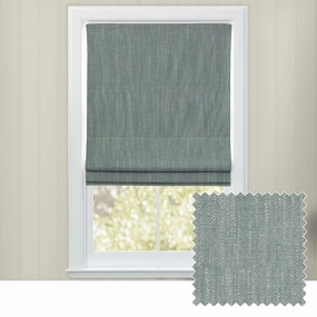 Jedburgh Textured Woven Made to Measure Roman Blinds Tealbedding sets ,throw blankets 