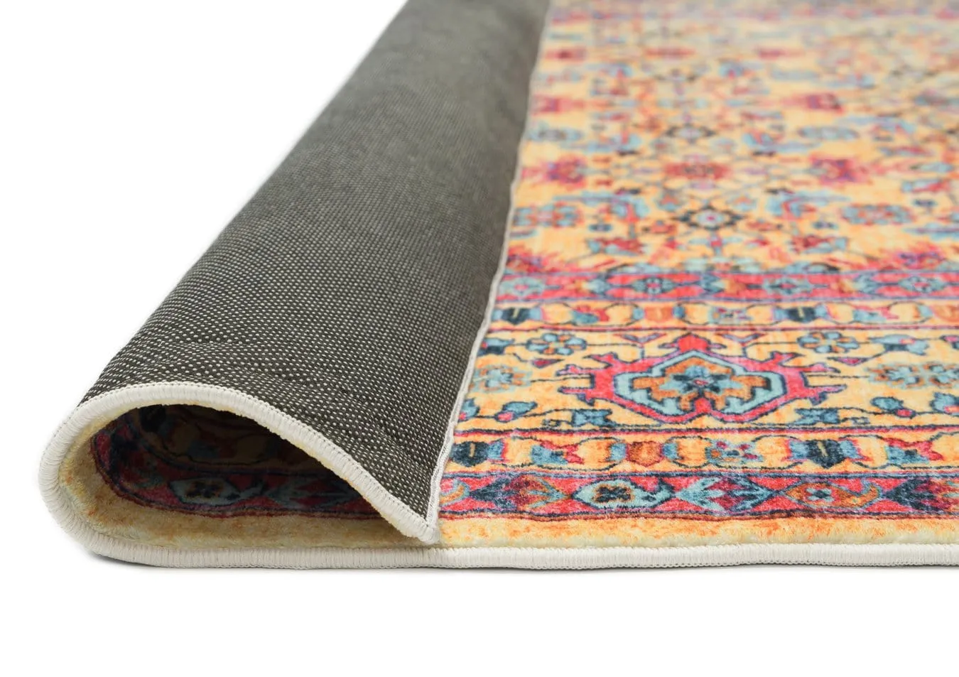 Jeraldine Multicolour Bordered Floral Rug