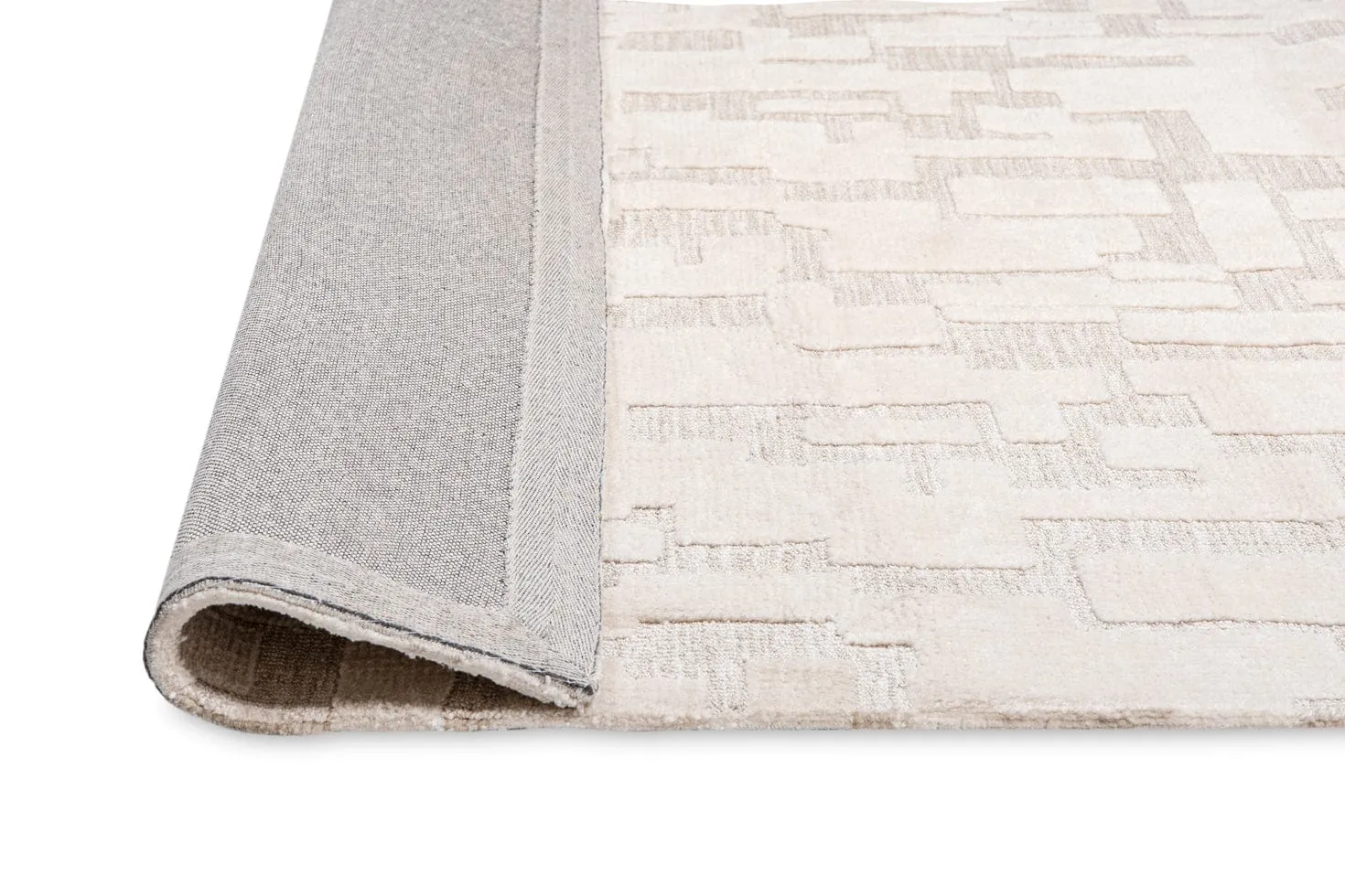 Jessie Ivory Cream Abstract Textured Rug *NO RETURNS UNLESS FAULTY