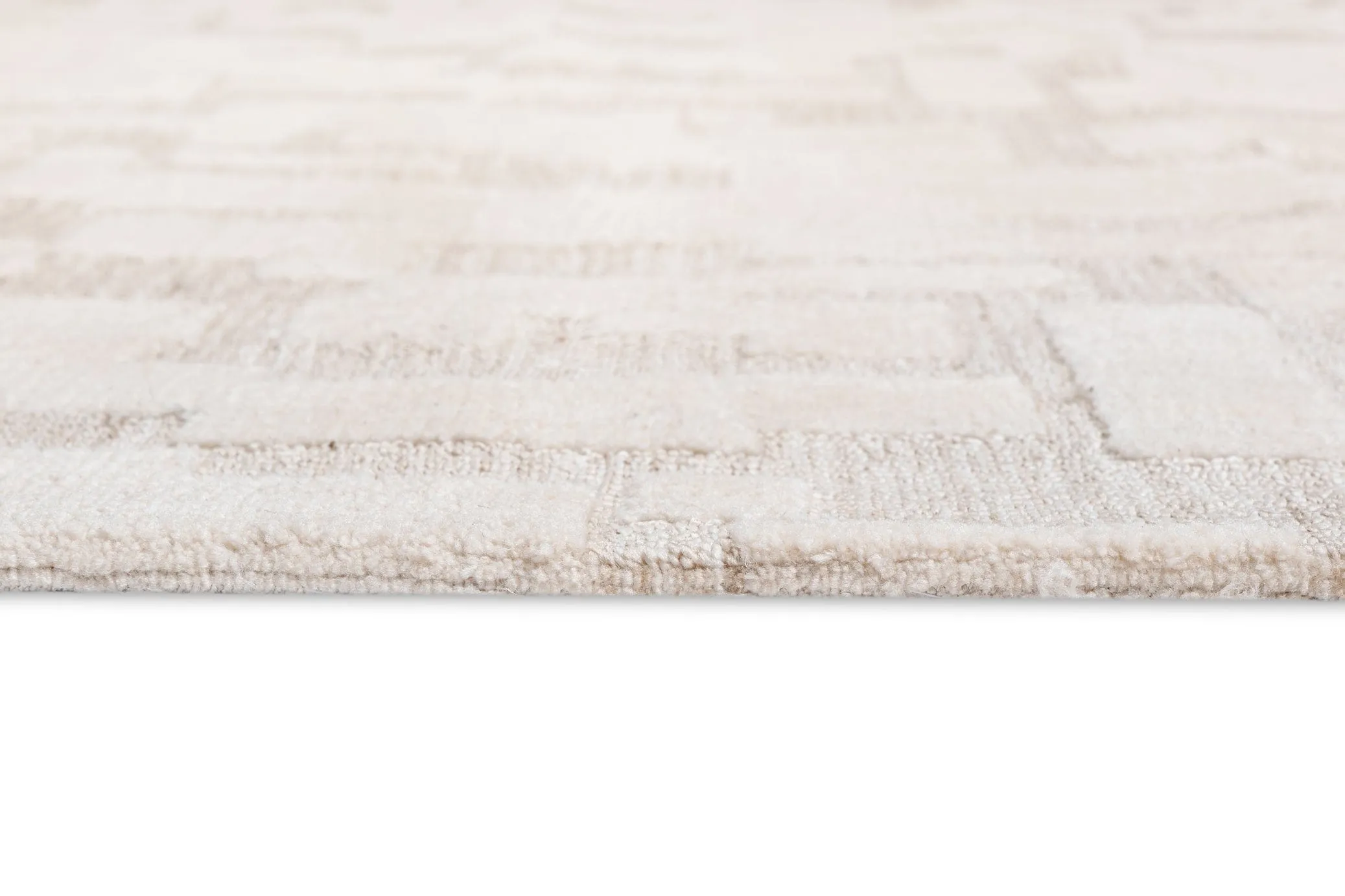 Jessie Ivory Cream Abstract Textured Rug *NO RETURNS UNLESS FAULTY