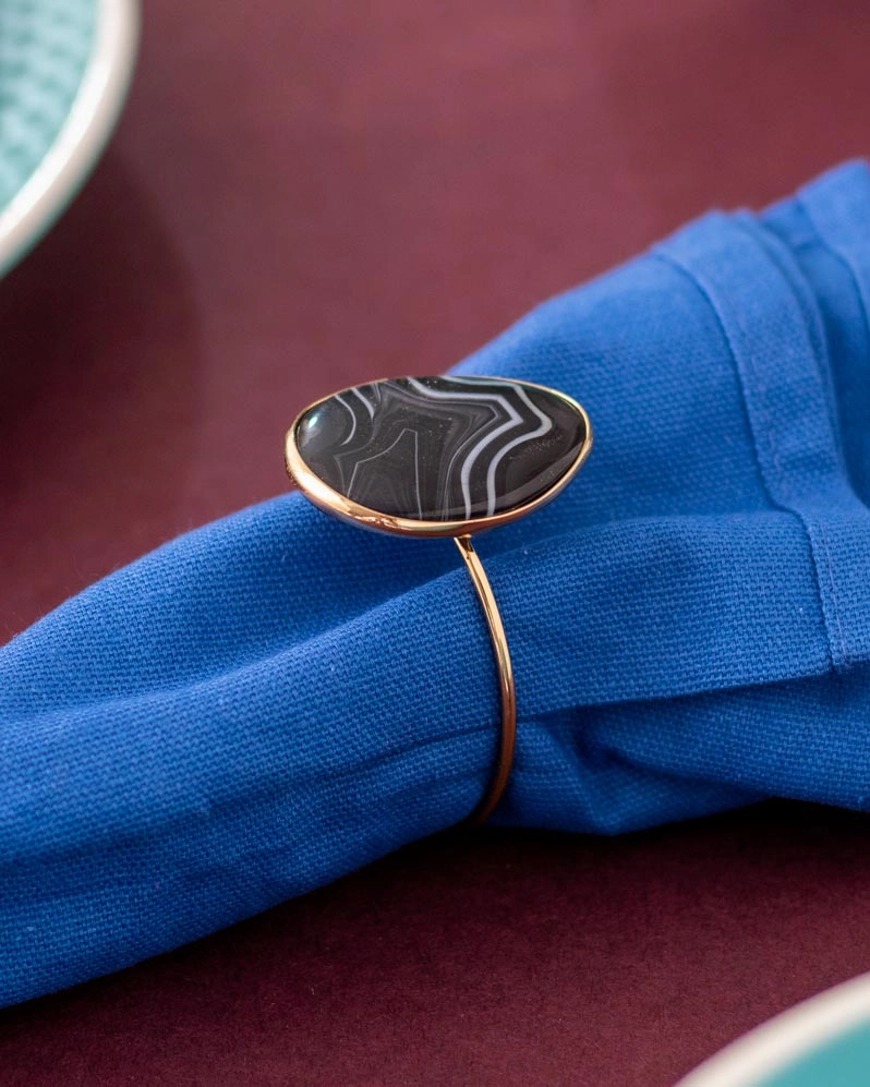 Jewelled Napkin Rings - Set of 4