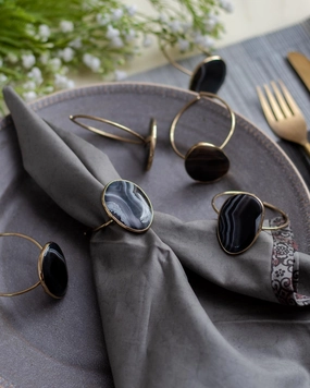 Jewelled Napkin Rings - Set of 4modern kitchen decor ,kitchen dinner set ,dinnerware 