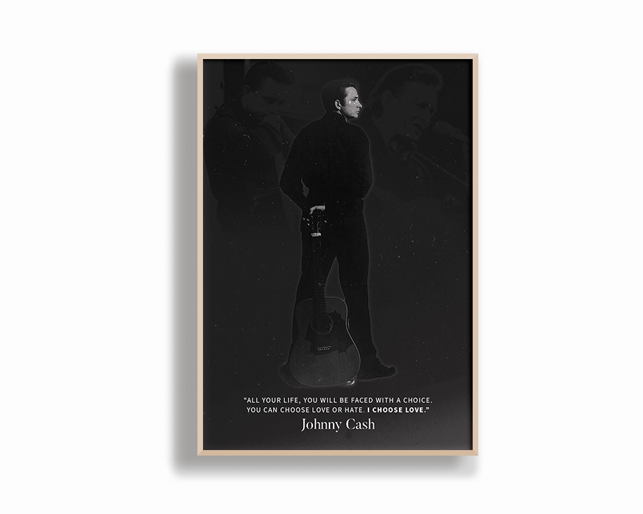 Johnny Cash Love Quote Print