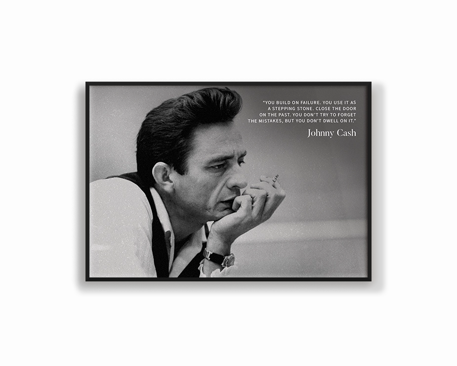 Johnny Cash Quote Printmodern abstract painting decor