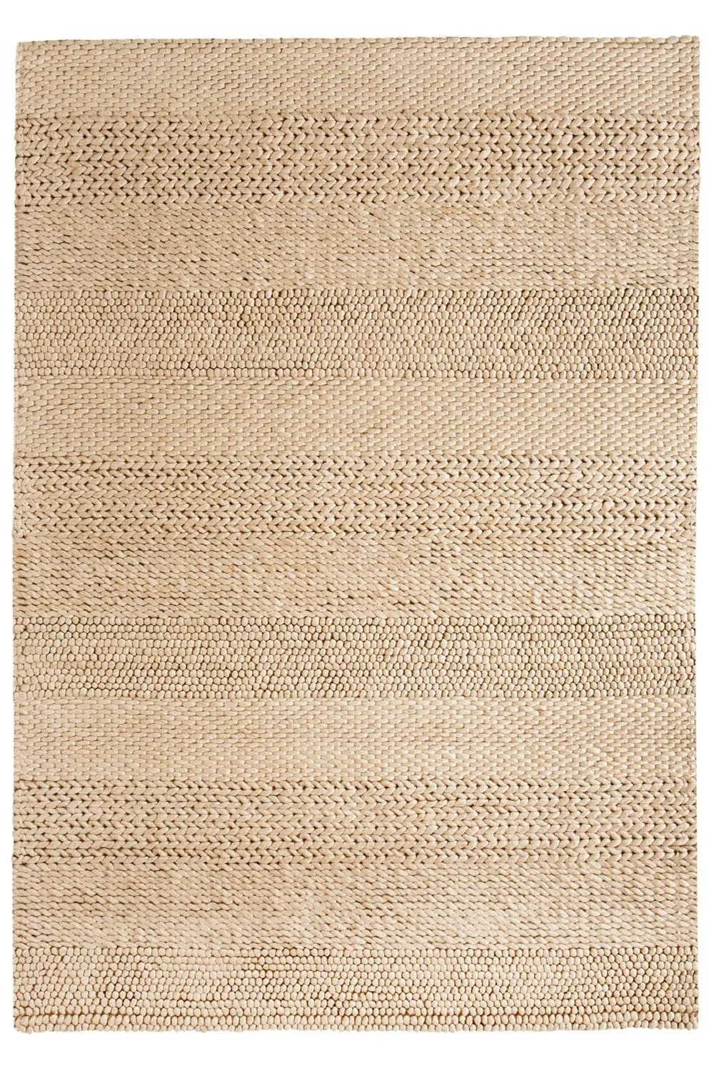 Joline Caramel Beige Braided and Looped Rugmodern color block patchwork rug