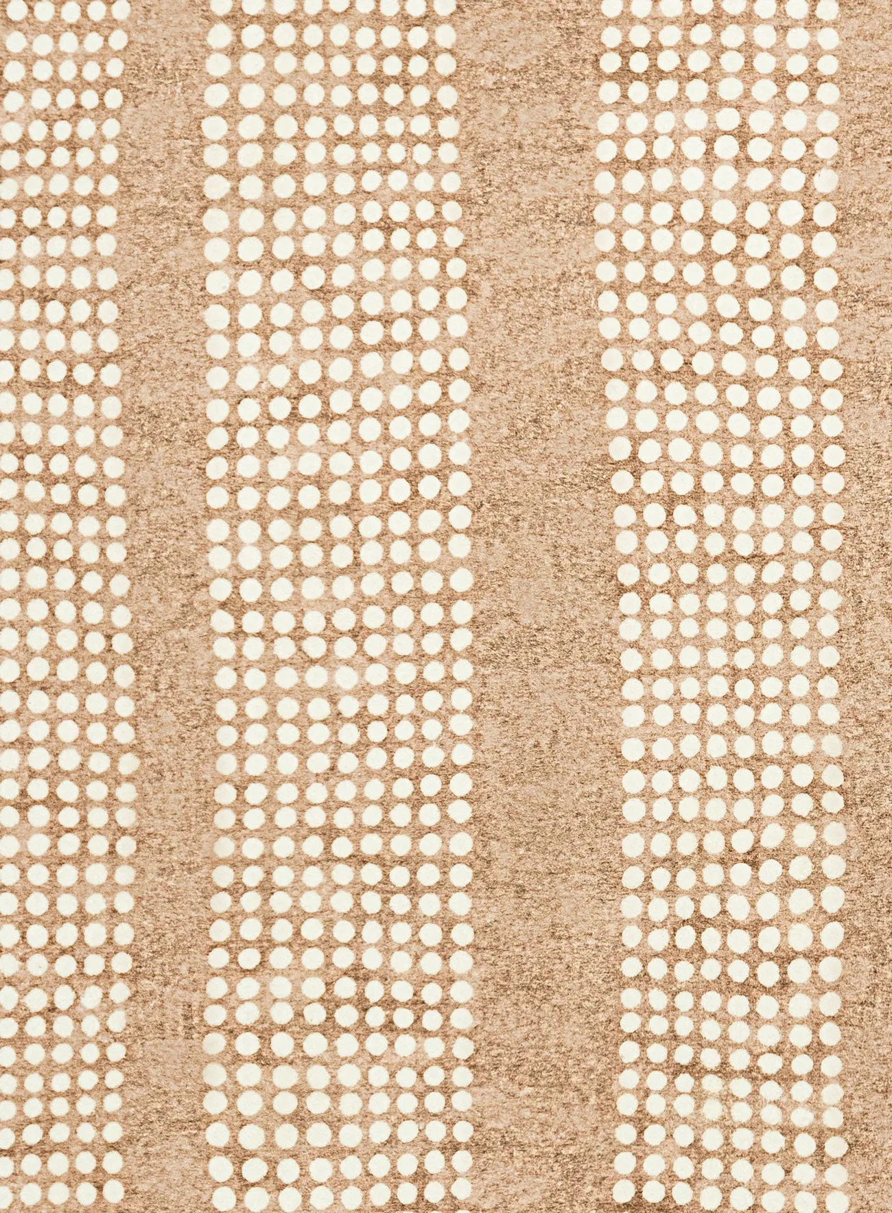 Joni Beige Cream Dot Pattern Pattern Washable Rug