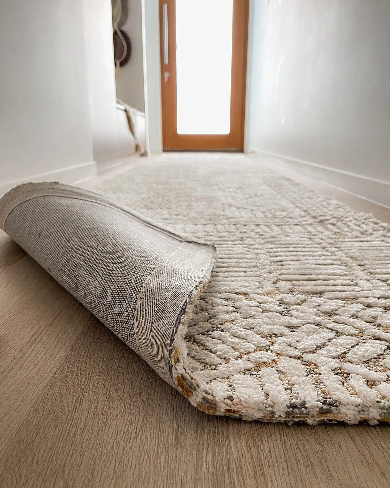 Jordan Mustard and Beige Geometric Modern Runner Rug