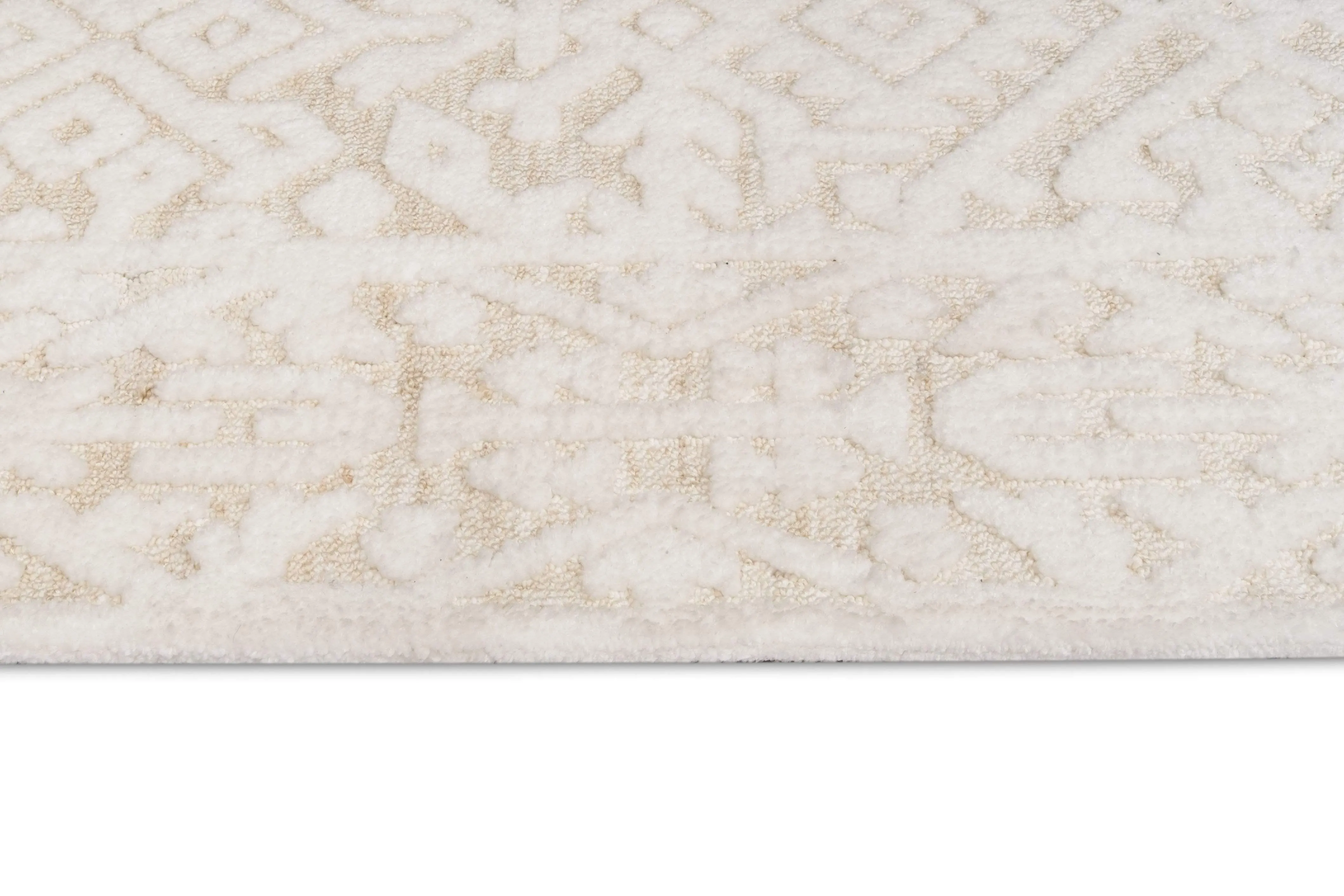 Josephine Ivory and Cream Tribal Transitional Rug