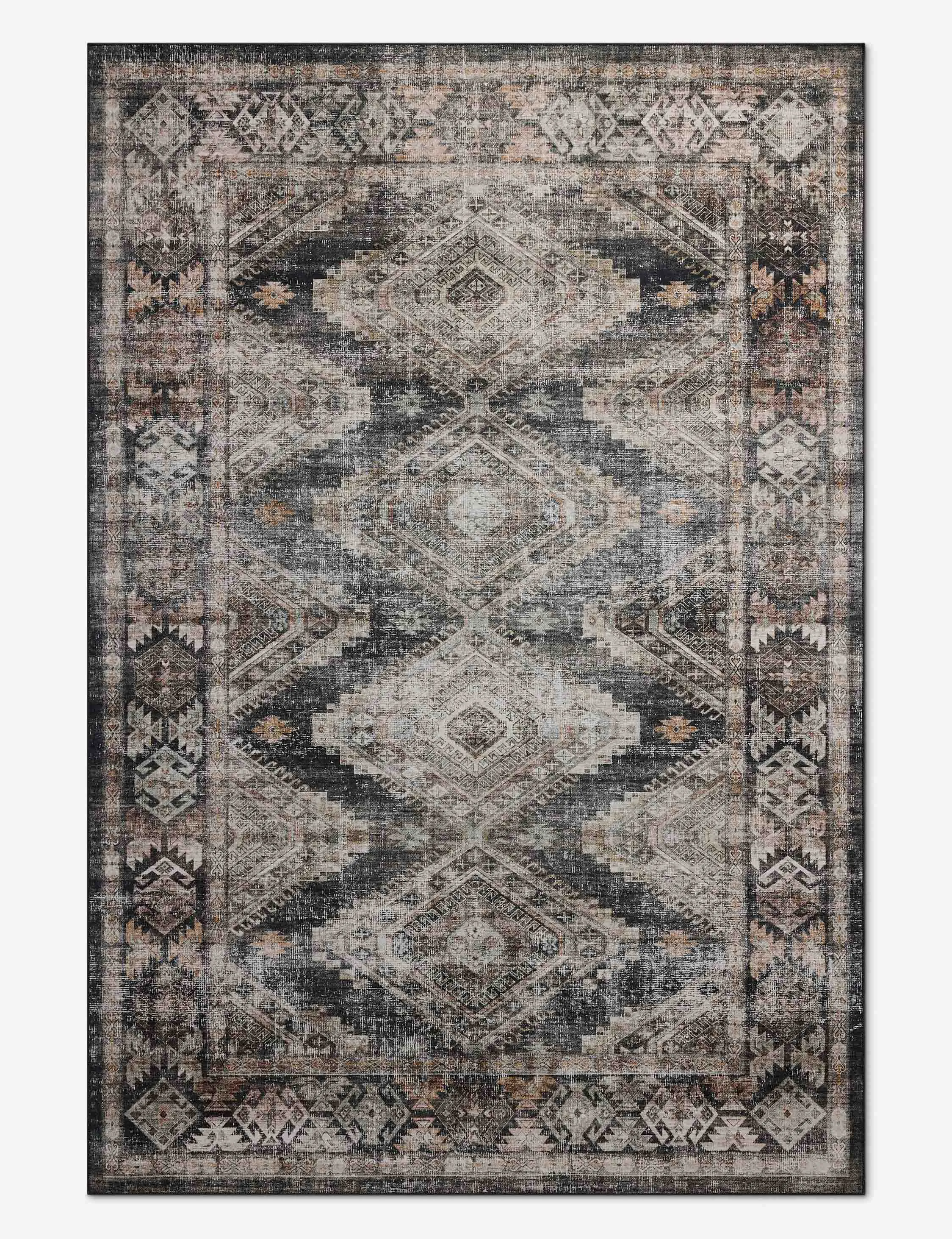Josie III Rug by Amber Lewis x Loloimodern color block patchwork rug