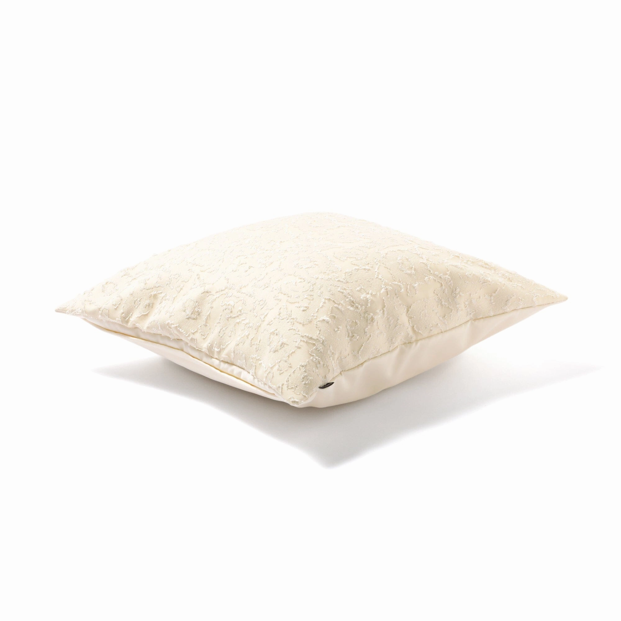 Jq Flower Cushion Cover 450 X 450 Ivory X Silver