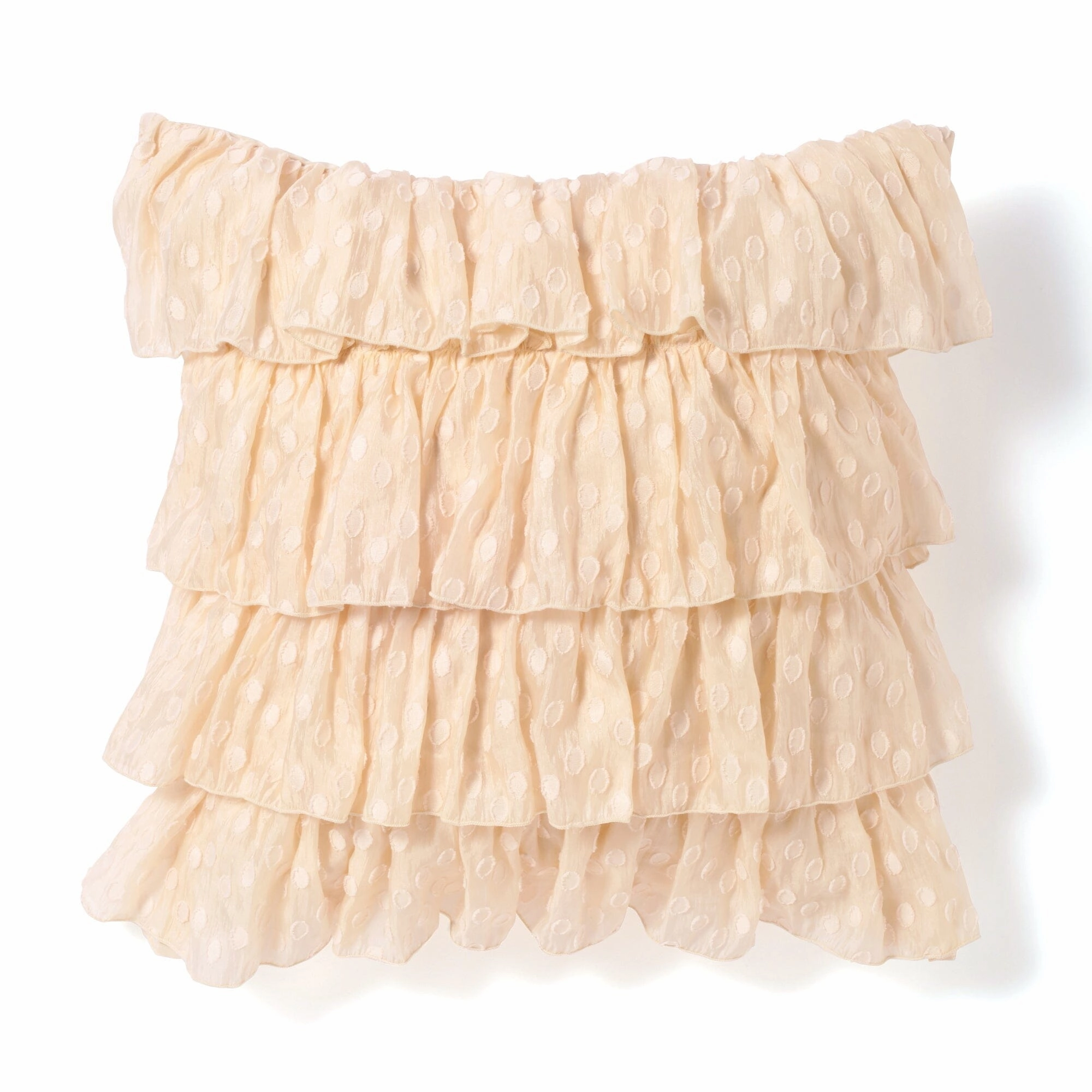 Jq Frill Cushion Cover 450 X 450 Ivorybedding sets ,throw blankets 