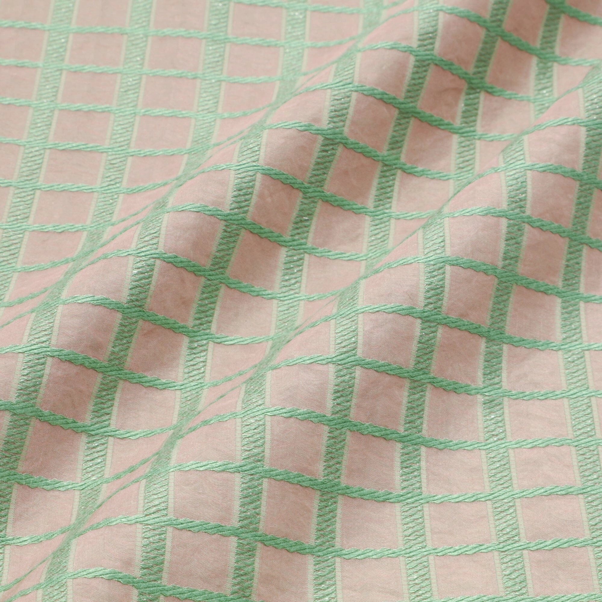Jq Frill Cushion Cover 450 X 450 Pink X Light Green