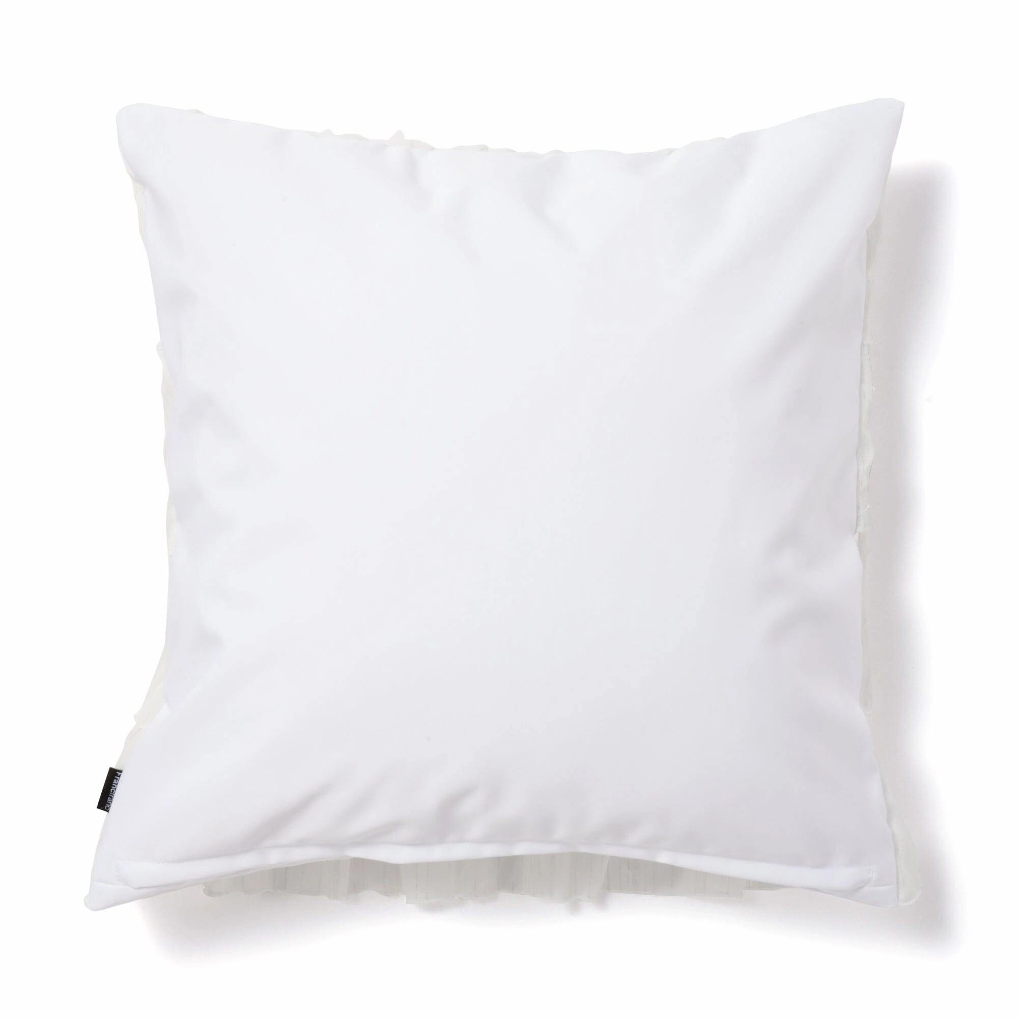 Jq Frill Cushion Cover 450 x 450  White