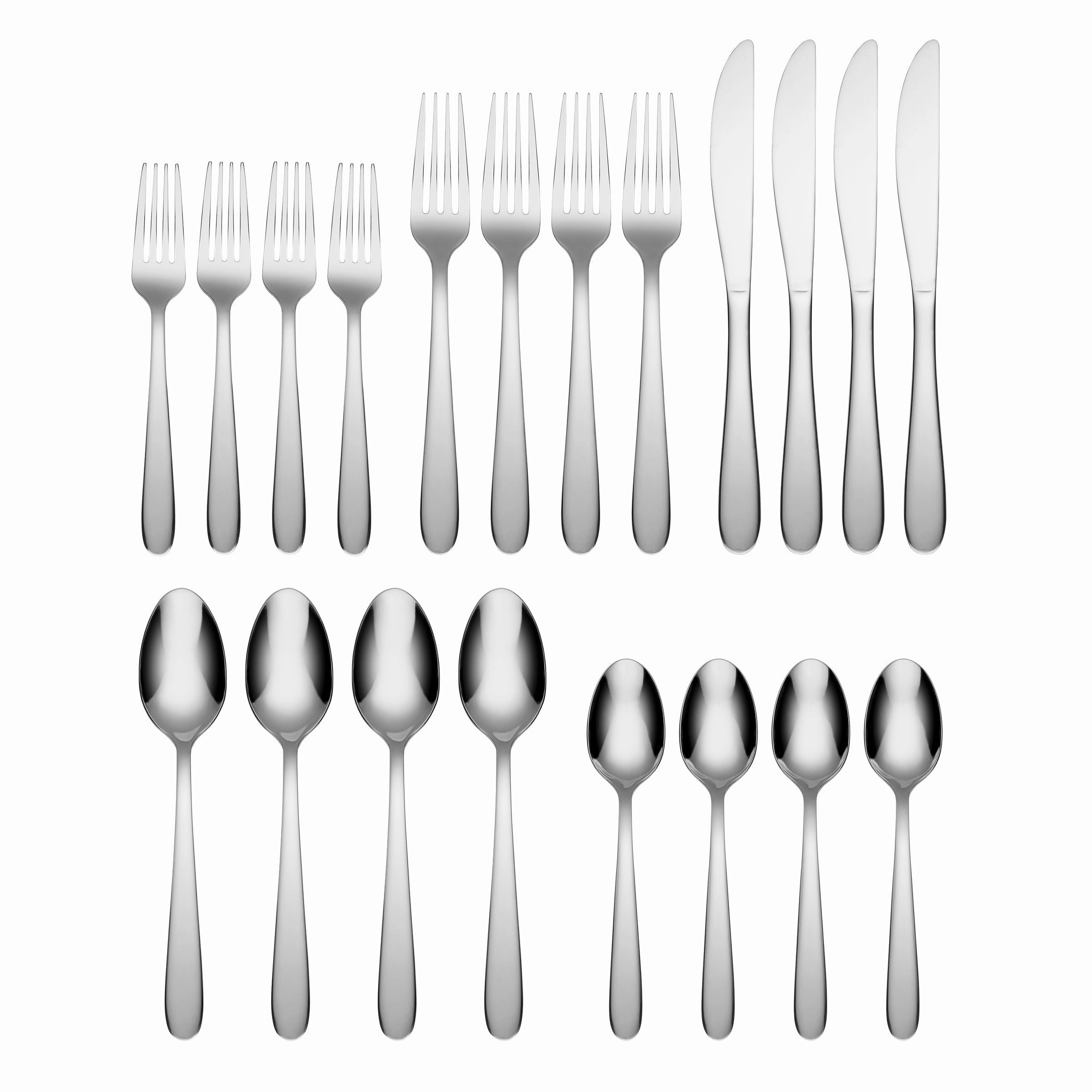 Jude Mirror 20 Piece Flatware Set