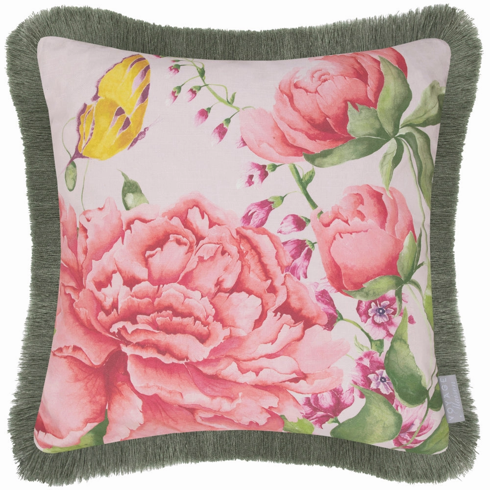 Junelle Printed Ruched Cushion Heather