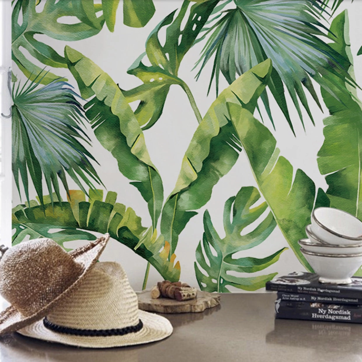 Jungle Palm Leaves Wallpaper