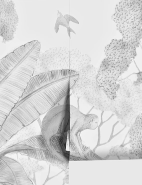Jungle Wallpaper Muralnordic style wall decor