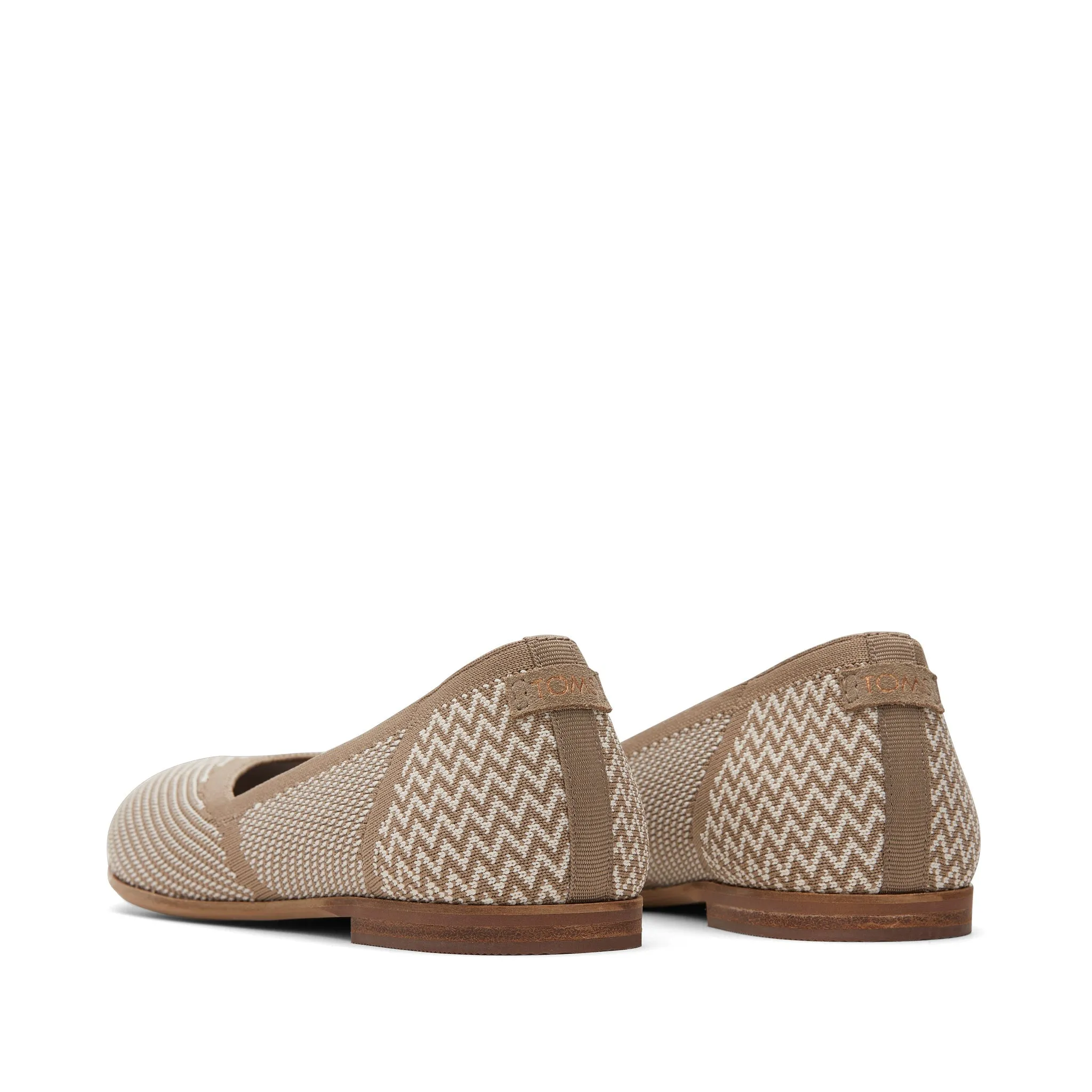 Jutti Neat Taupe Knit Flat