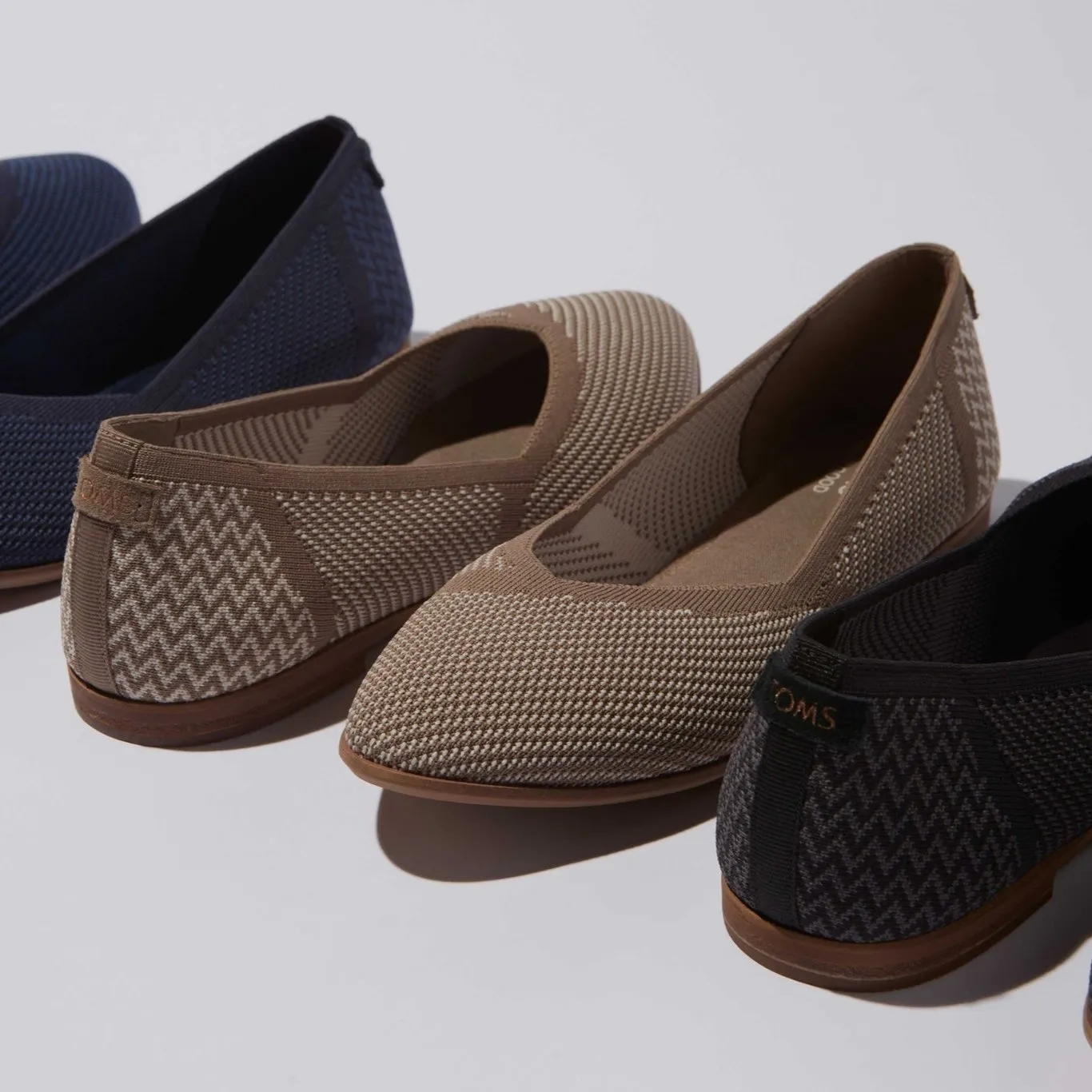 Jutti Neat Taupe Knit Flat