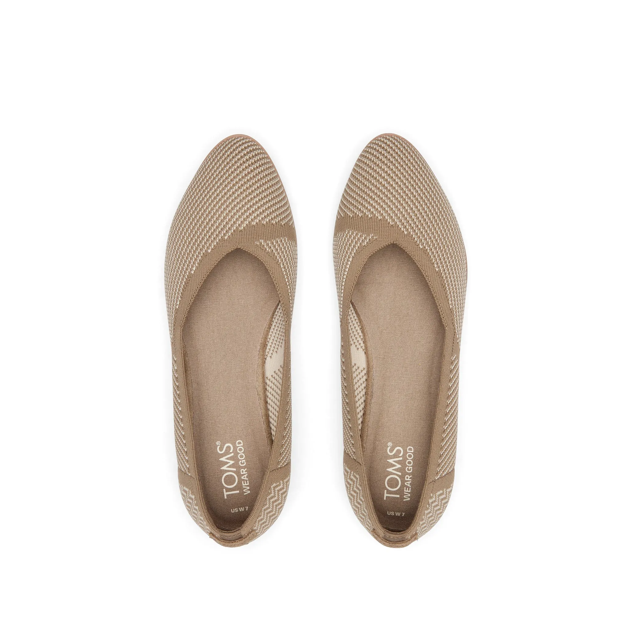 Jutti Neat Taupe Knit Flat