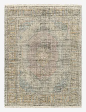 Kabir Hand-Knotted Wool-Blend Rugmodern color block patchwork rug