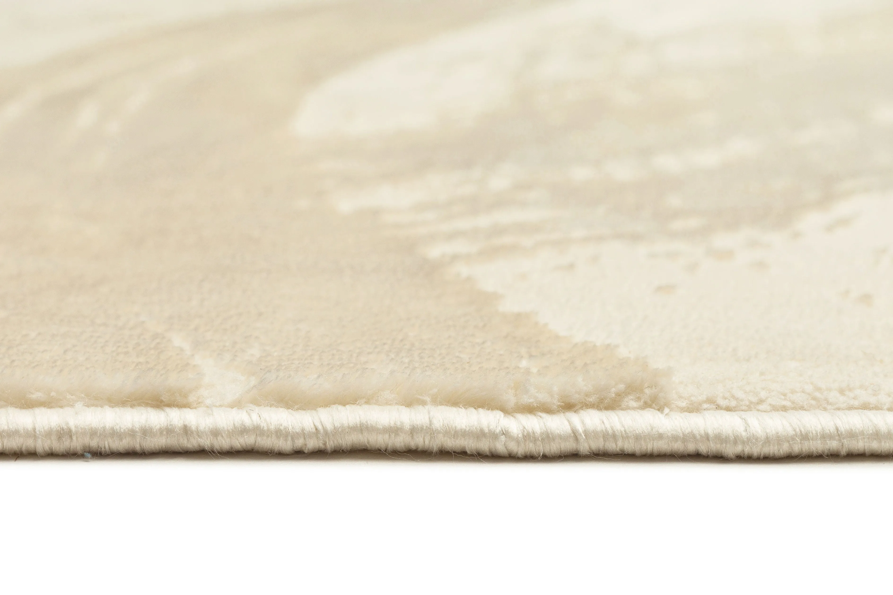 Kabir Neutral Abstract Washable Rug