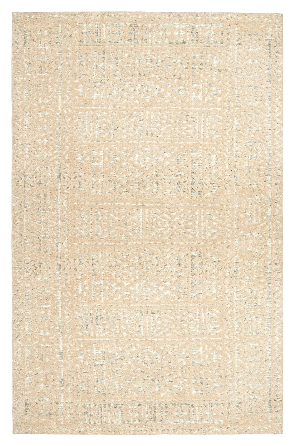 Kaia Hushed Green Grey Rug *NO RETURNS UNLESS FAULTYmodern color block patchwork rug