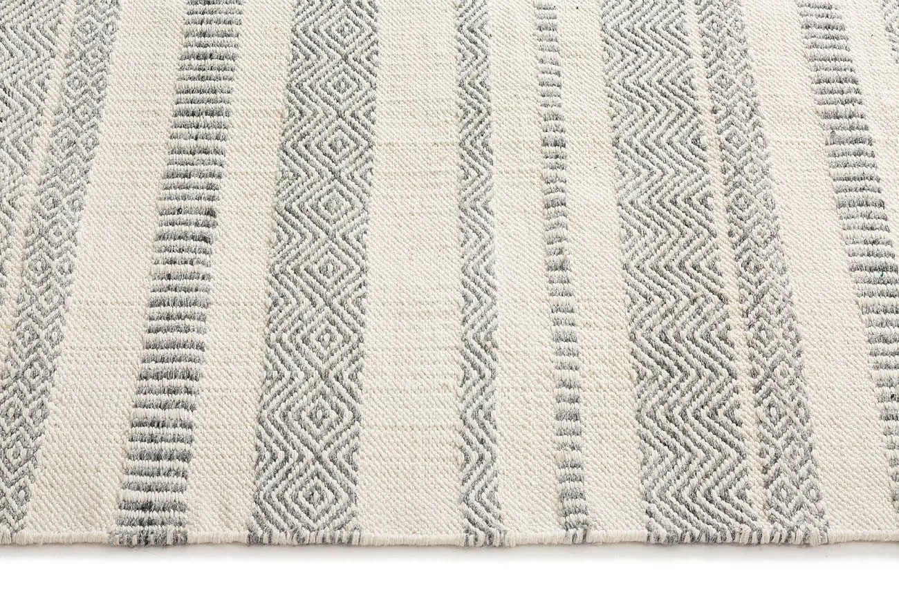 Kali Grey Striped Indoor Outdoor Rug *NO RETURNS UNLESS FAULTY