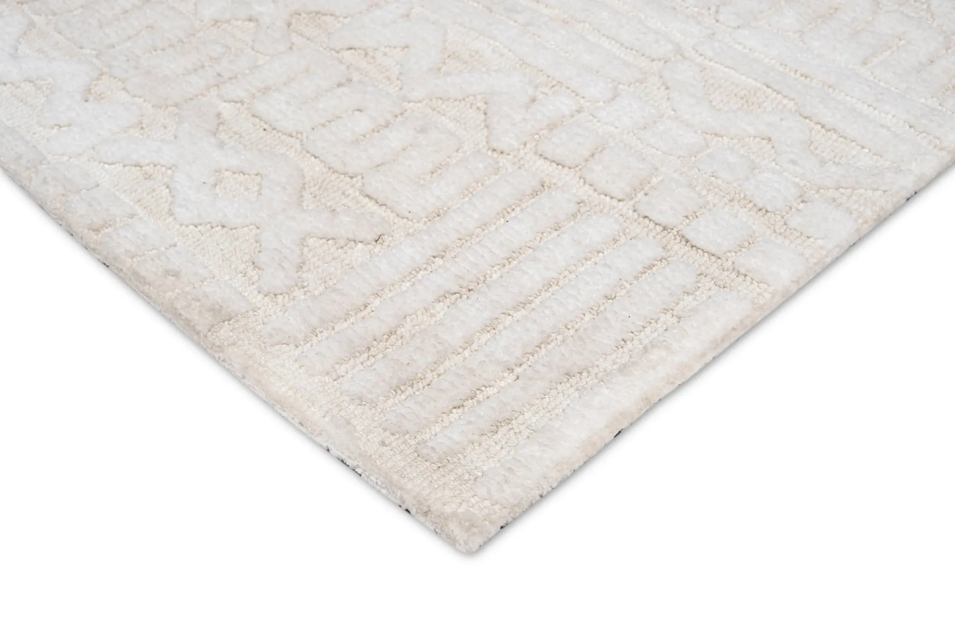 Kalinda Beige and Ivory Geometric Tribal Runner Rug *NO RETURNS UNLESS FAULTY