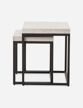 Kallia Indoor / Outdoor Nesting Side Tables (Set of 2)outdoor wrought iron plant stand
