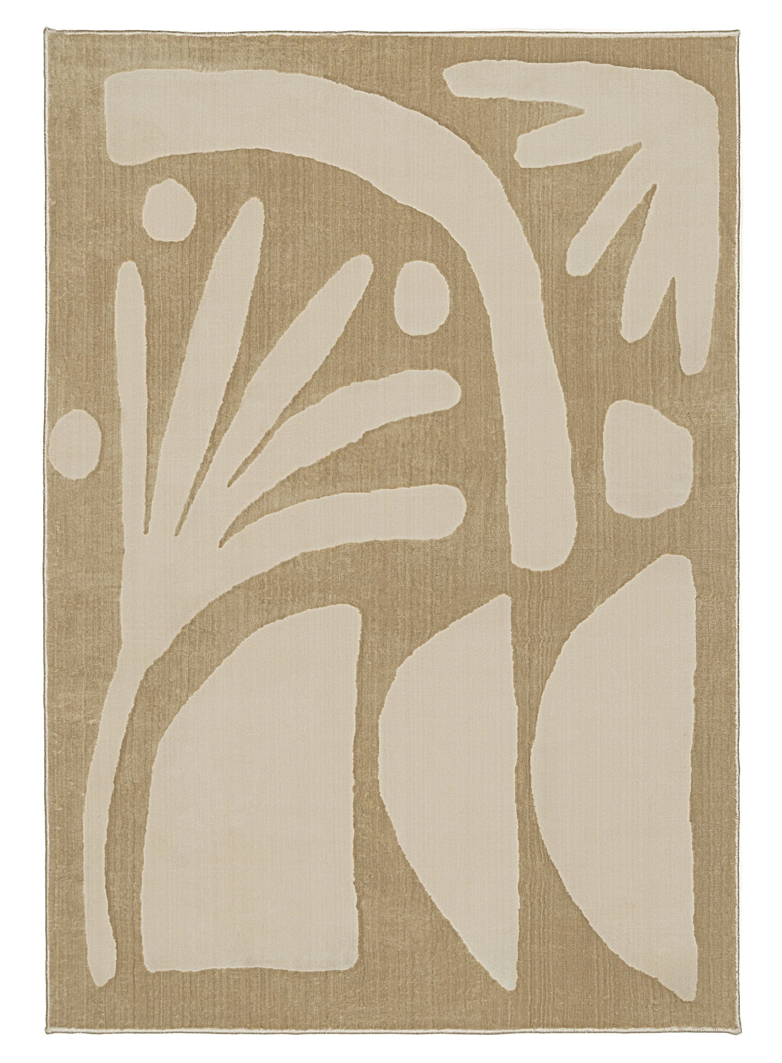 Kallua Textured Abstract Neutral Washable Rugmodern color block patchwork rug