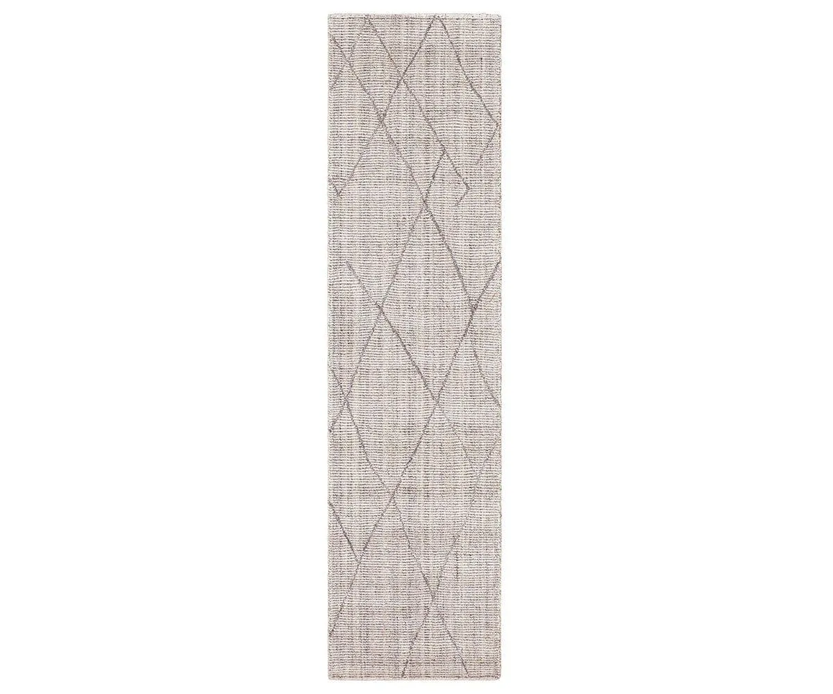 Karastan Tangier Tribal Diamond Rug Runner - Silvermodern color block patchwork rug