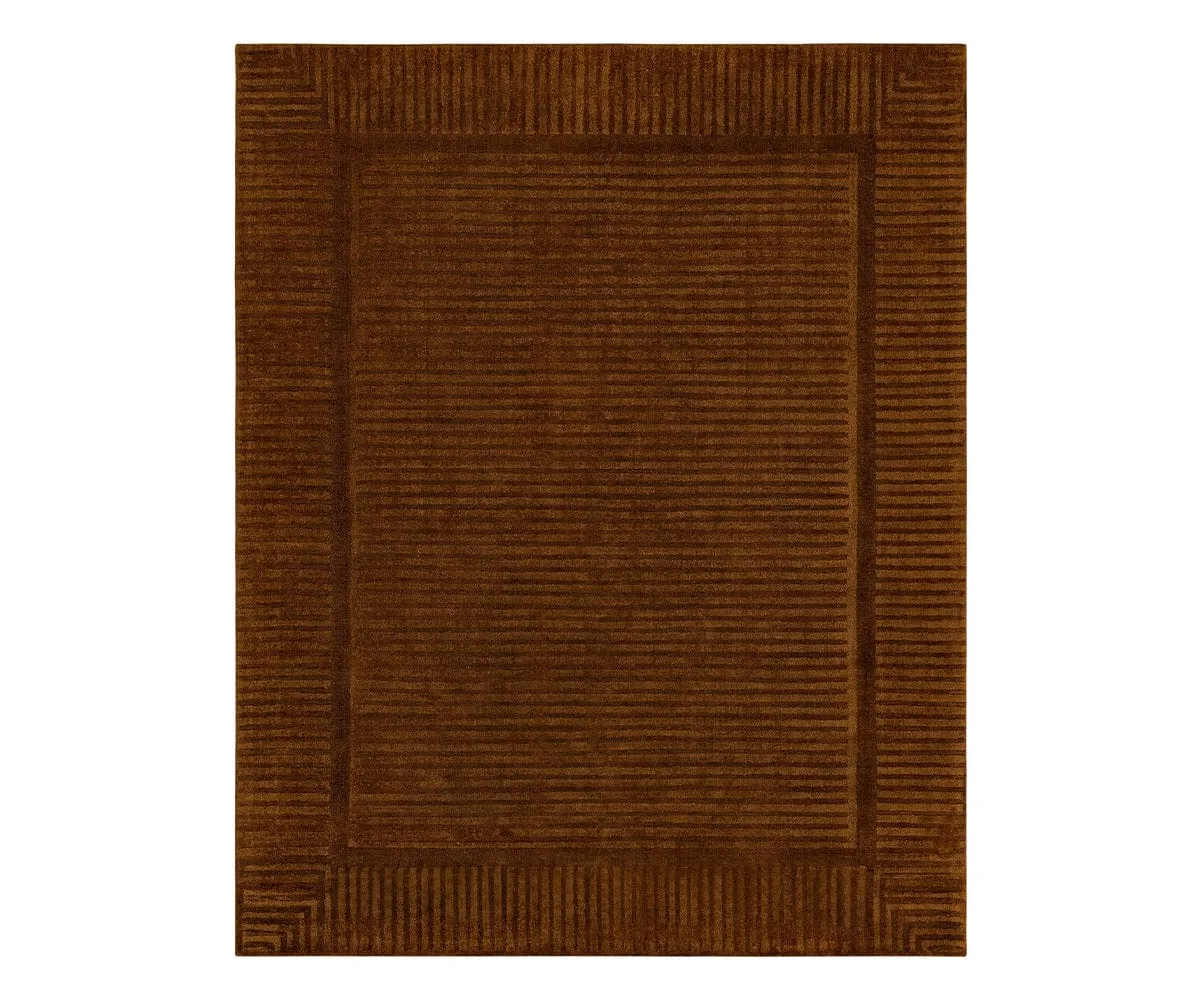 Karastan Terra Firma Rug - Siennamodern color block patchwork rug