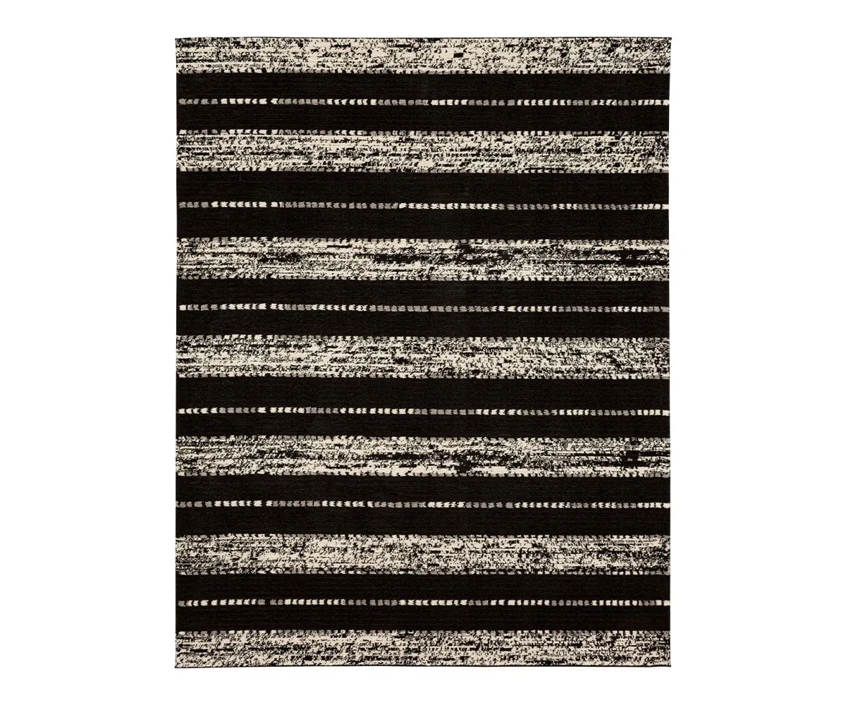 Karastan Traverse Lanes Rug - Charcoalmodern color block patchwork rug