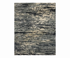 Karastan Bowen Huron Rug - Charcoalmodern color block patchwork rug