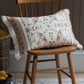 Kari Printed Ruche Fringe Cushion Stonebedding sets ,throw blankets 