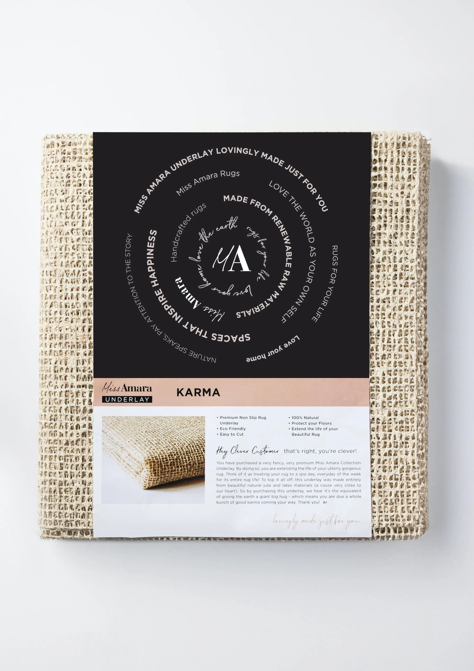 Karma Natural Anti-Slip Rug Pad / Underlaymodern color block patchwork rug