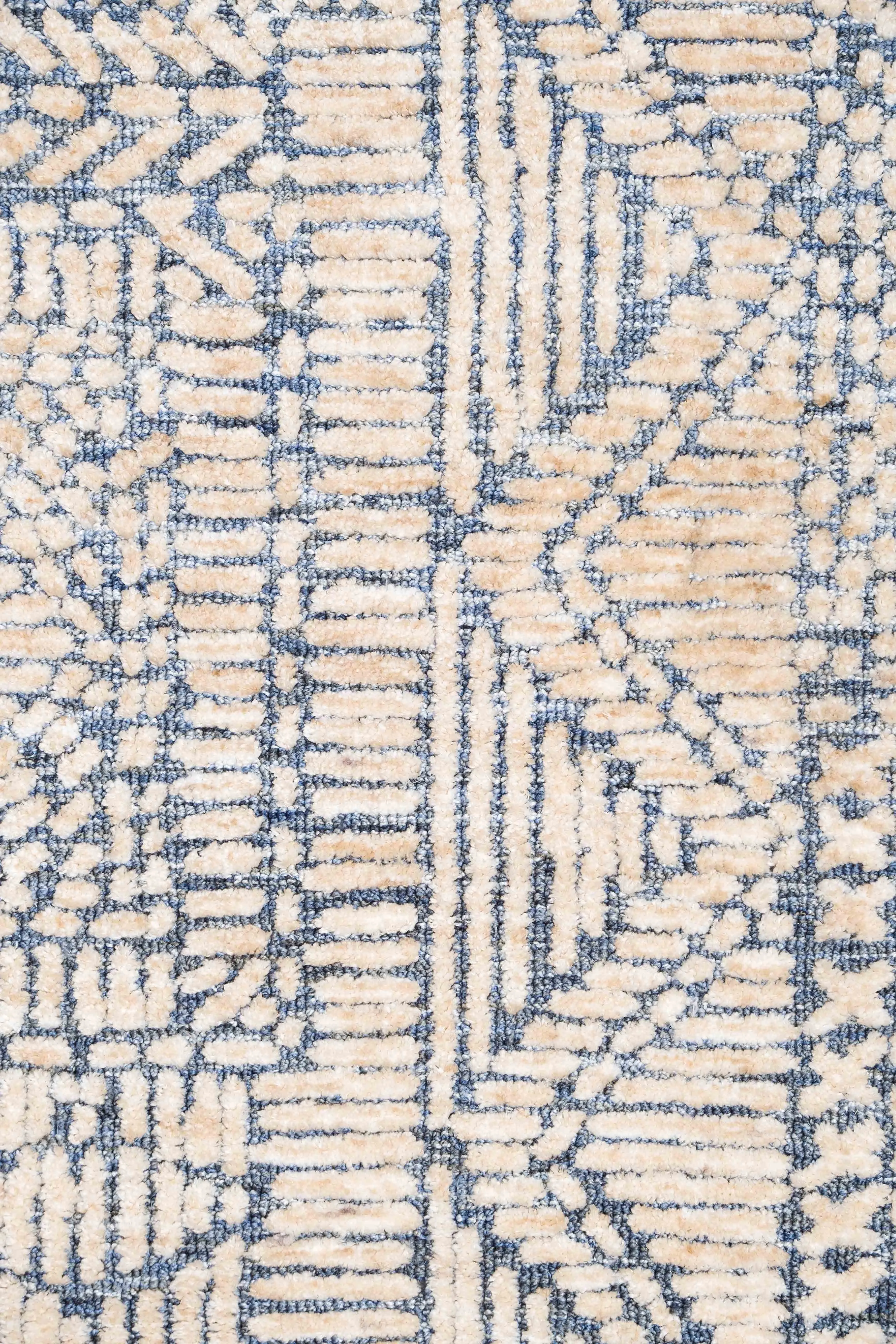 Karmen Blue and Ivory Runner Rug *NO RETURNS UNLESS FAULTY