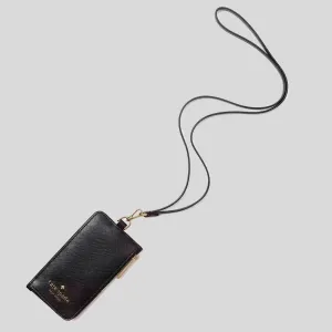 KATE SPADE Madison Cardcase Lanyard Black KC573