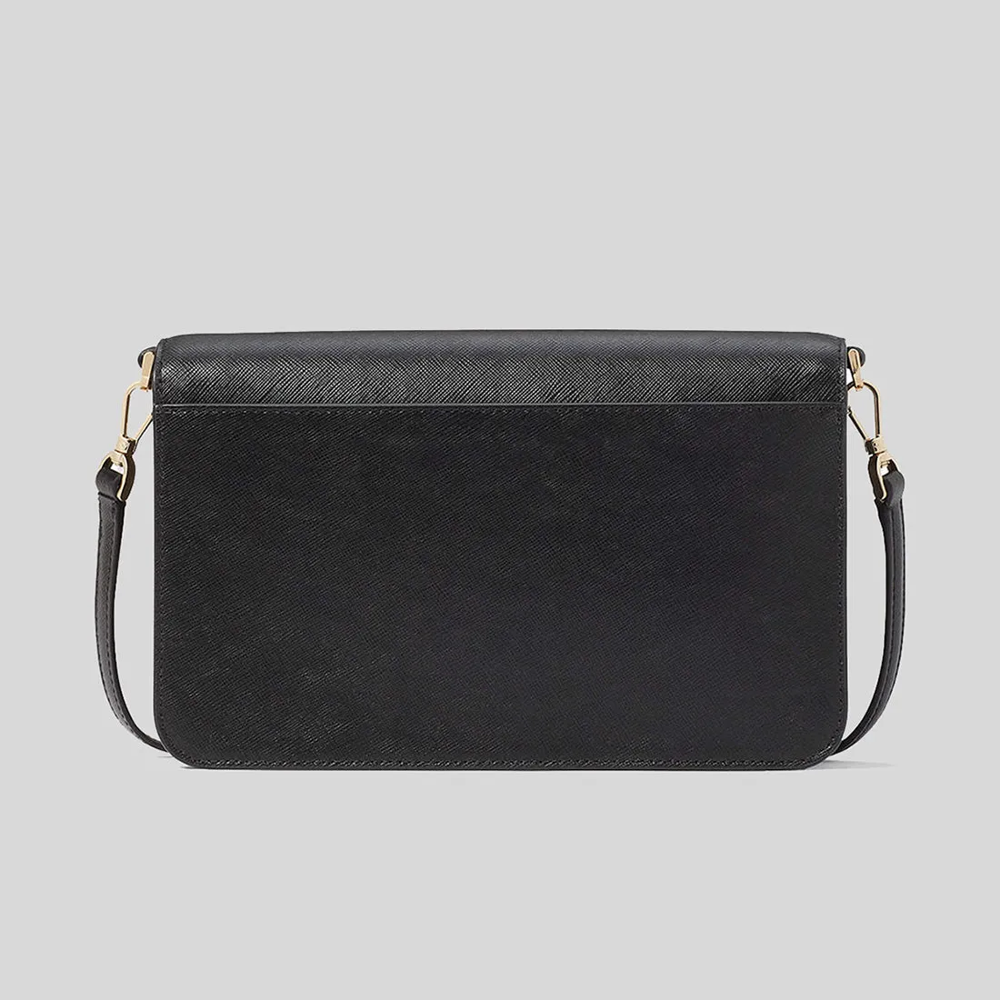 KATE SPADE Madison Willow Medium Flap Convertible Crossbody Bag Black KC430