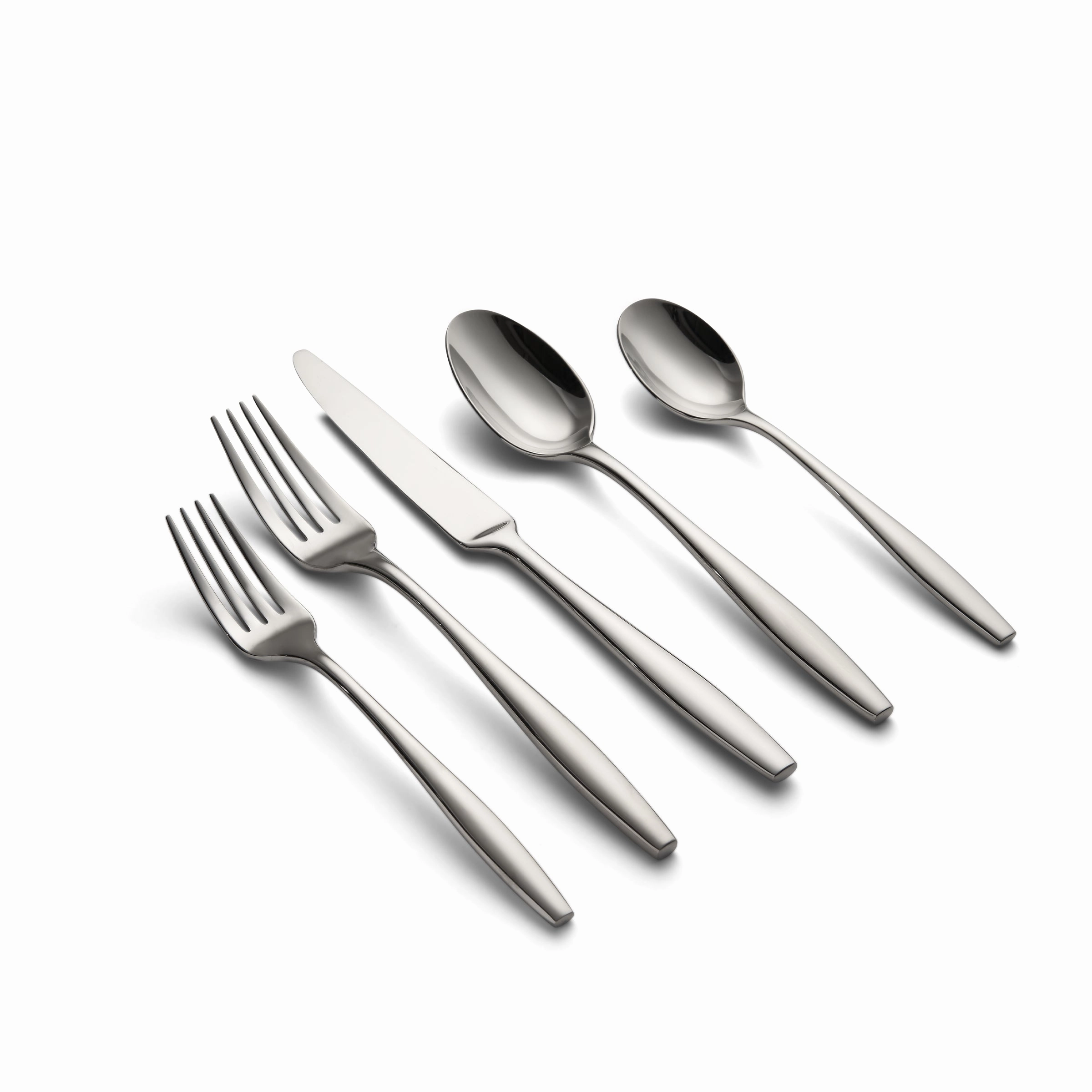 Katerina Mirror 20 Piece Flatware Seteco-friendly bamboo fiber tableware set 