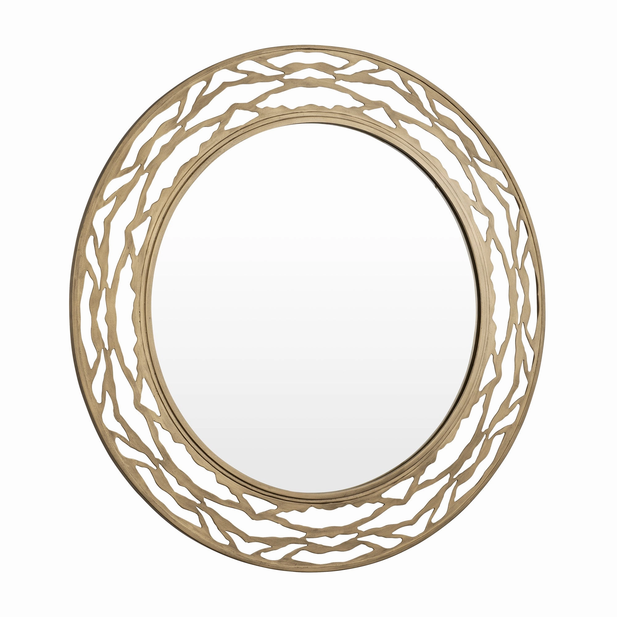 Kato 348MI33HG 33-in Round Mirror - Havana Gold