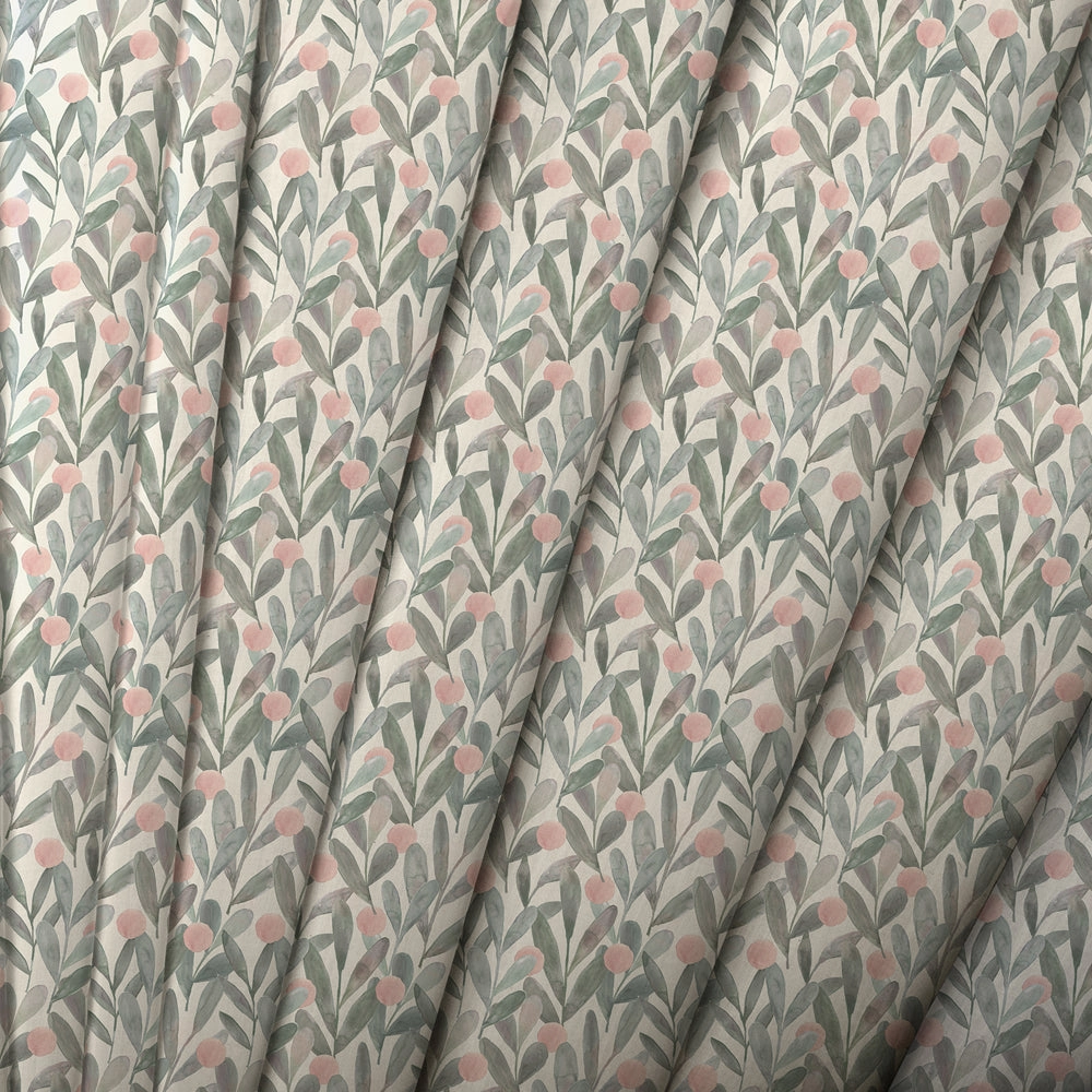 Katsura Printed Cotton Made to Measure Roman Blinds Granite