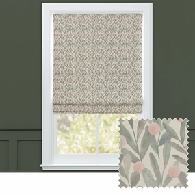 Katsura Printed Cotton Made to Measure Roman Blinds Granitebedding sets ,throw blankets 