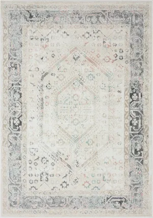 Katya Cream And Grey Multi-Colour Traditional Floral Rugmodern color block patchwork rug