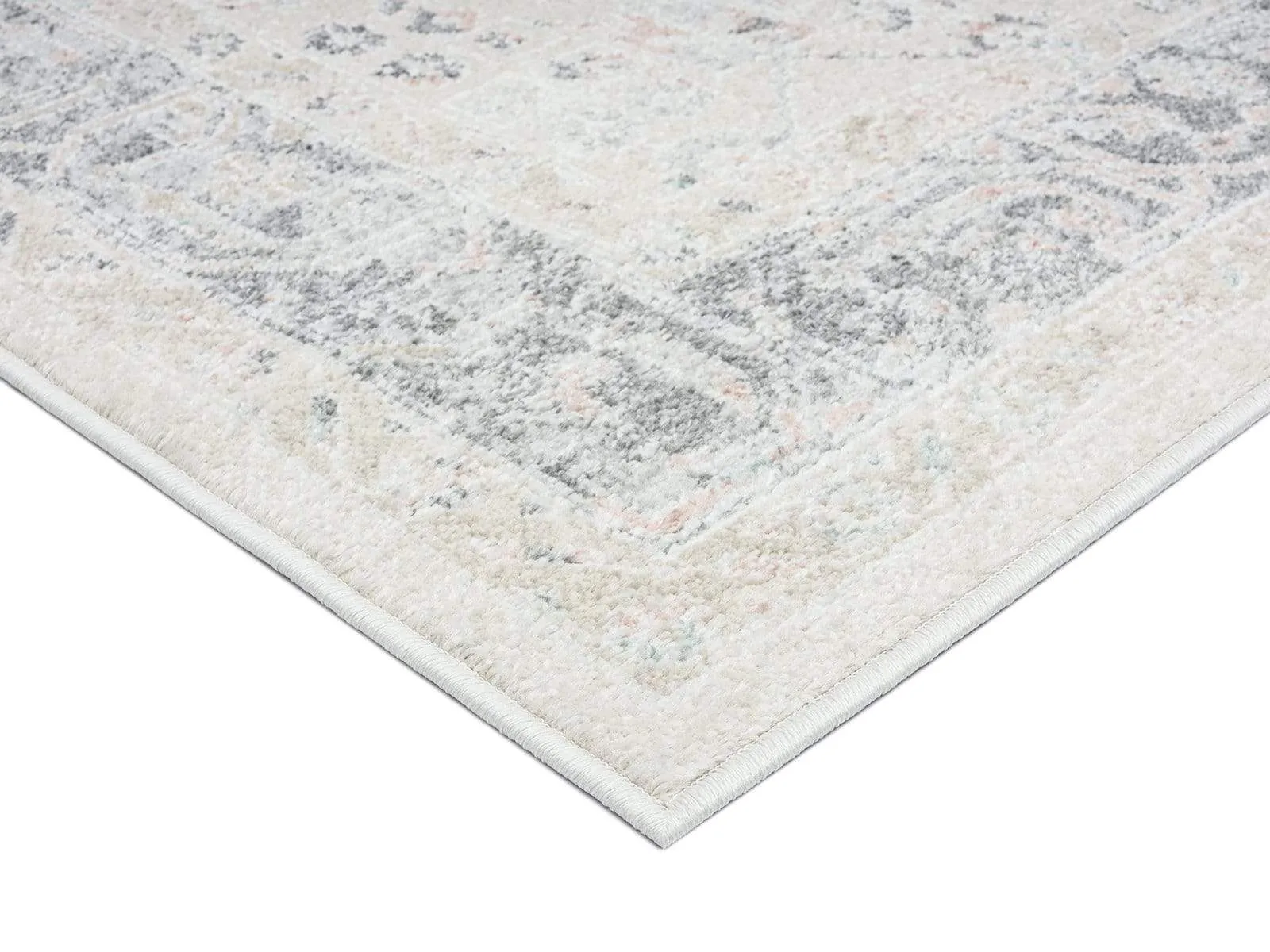 Katya Cream And Grey Multi-Colour Traditional Floral Rug