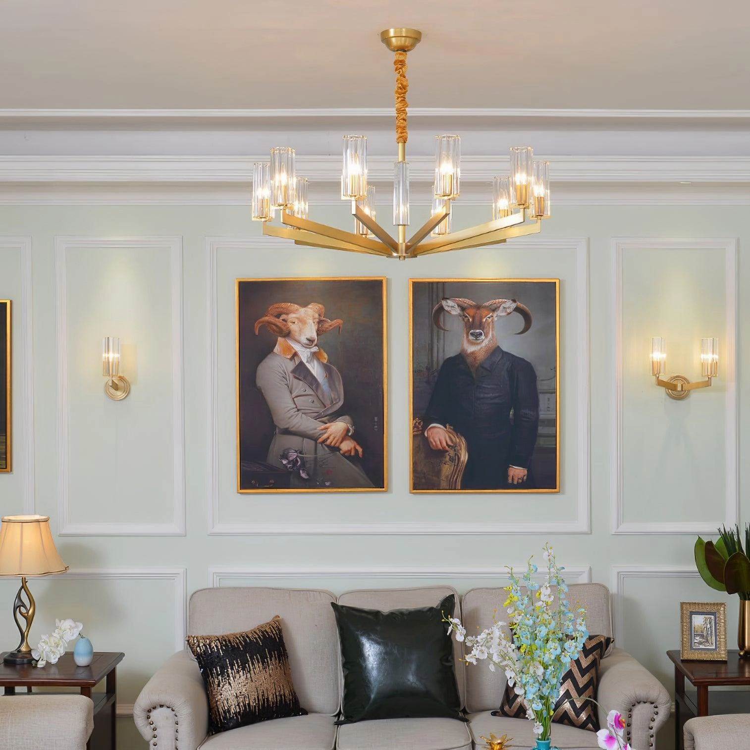 Kayla Brass Chandelier